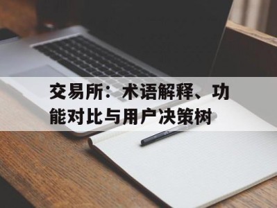 交易所：术语解释、功能对比与用户决策树