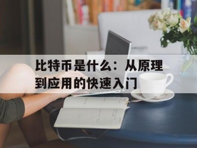 比特币是什么：从原理到应用的快速入门